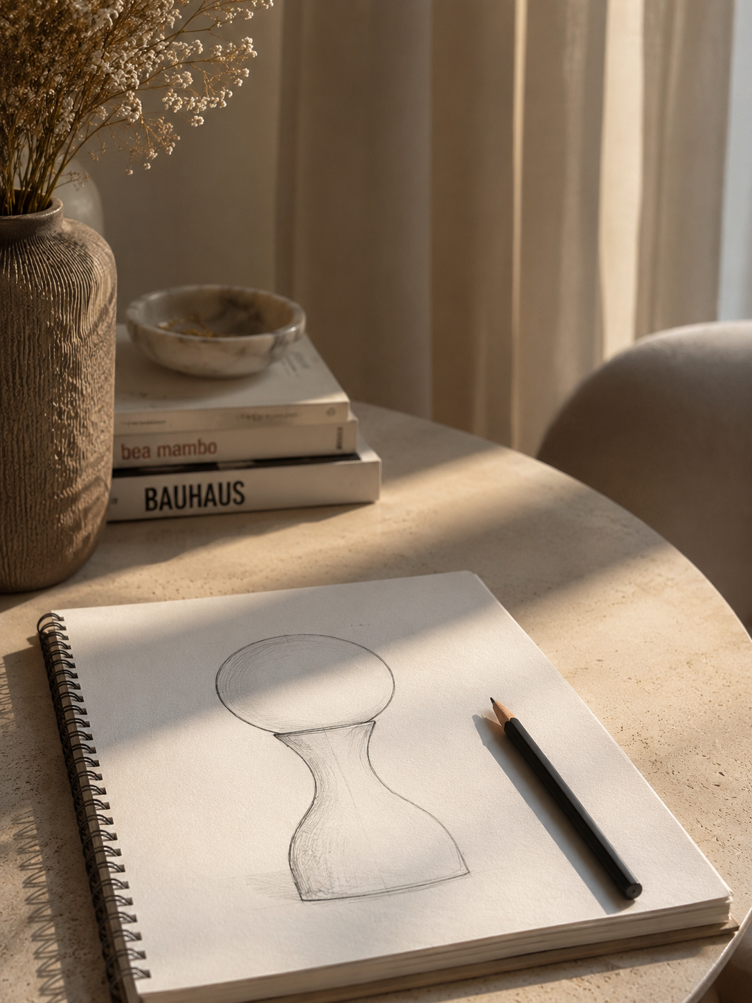 Croquis original de la lampe Eklat Origine